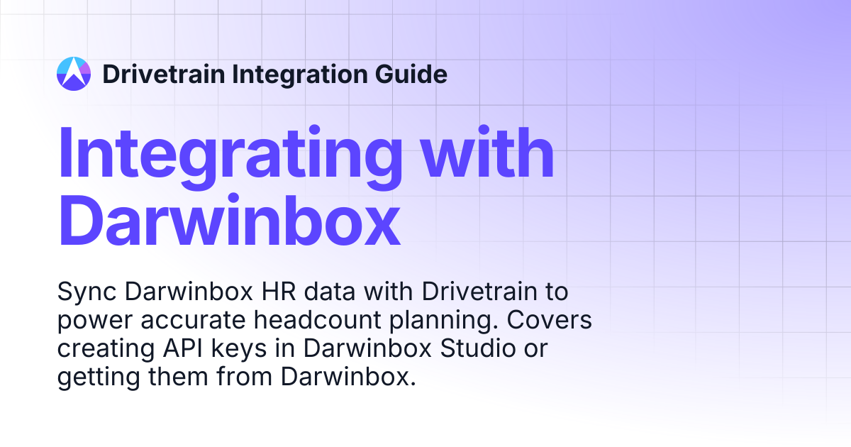 Integrating with Darwinbox | Drivetrain Integration Guide